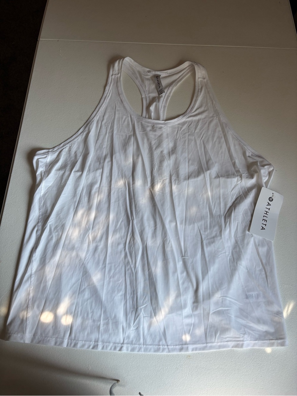 Athleta White Racerback Tank - Lightweight Women’s Tank